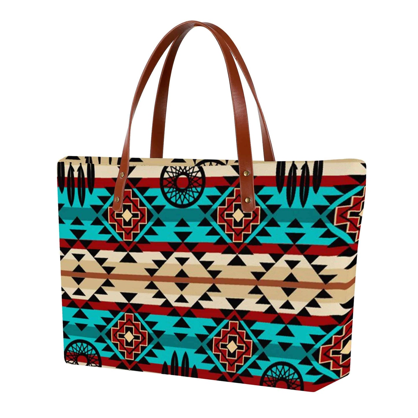 Native American Tribal Print Tote Bag Purse - Expressive DeZien