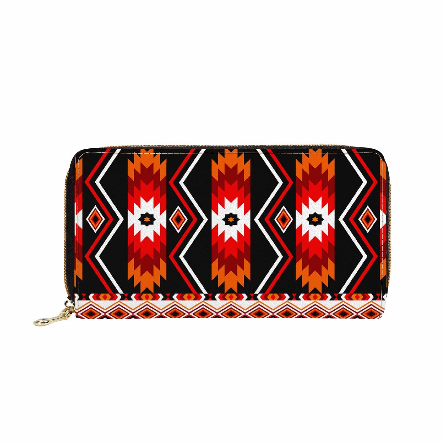 Cherokee Print Zipper Purse Clutch Billfold - Expressive DeZien