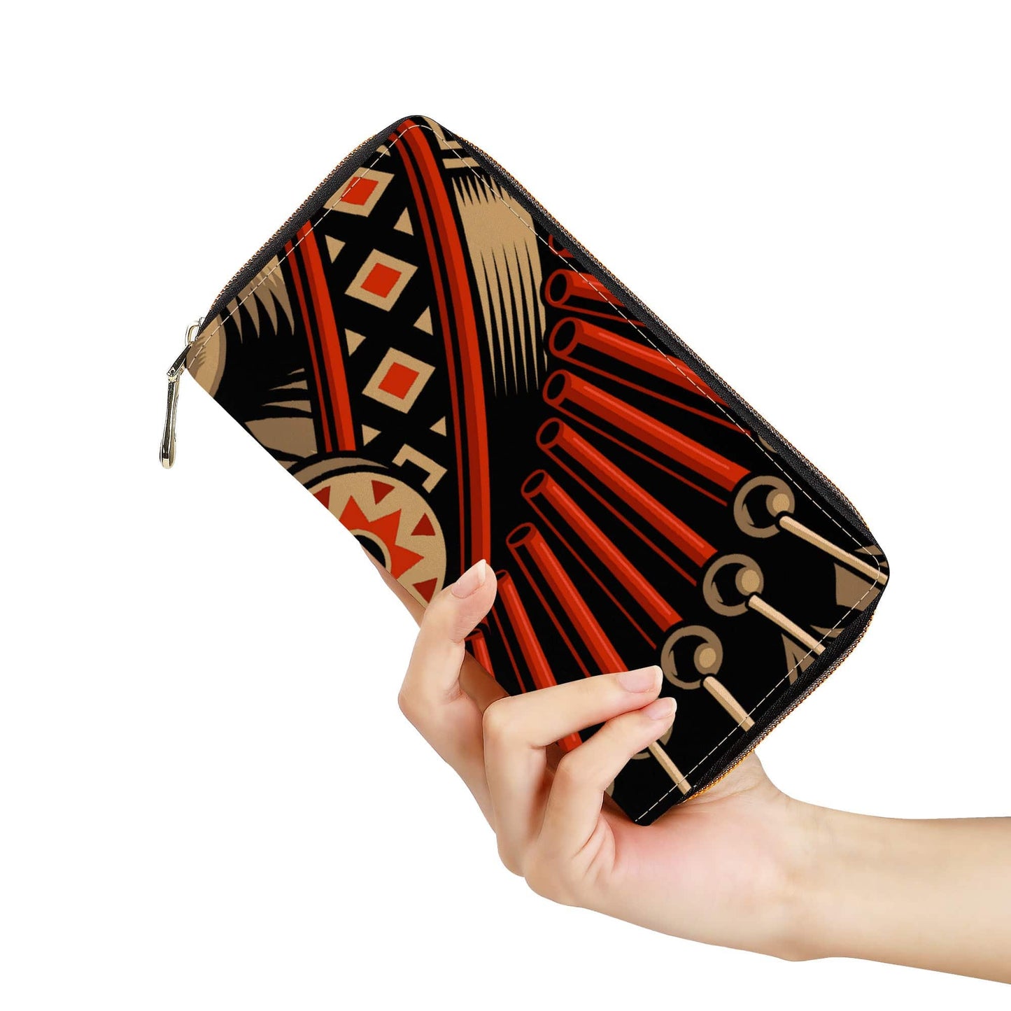 Native Chief Zipper Purse Clutch Billfold - Expressive DeZien