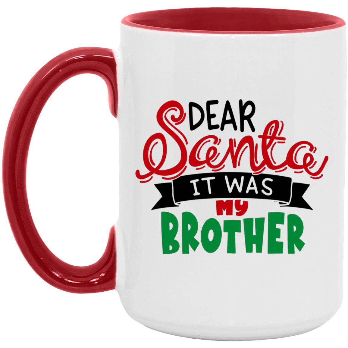 Dear Santa Christmas Mug 15oz. Accent Mug - Expressive DeZien