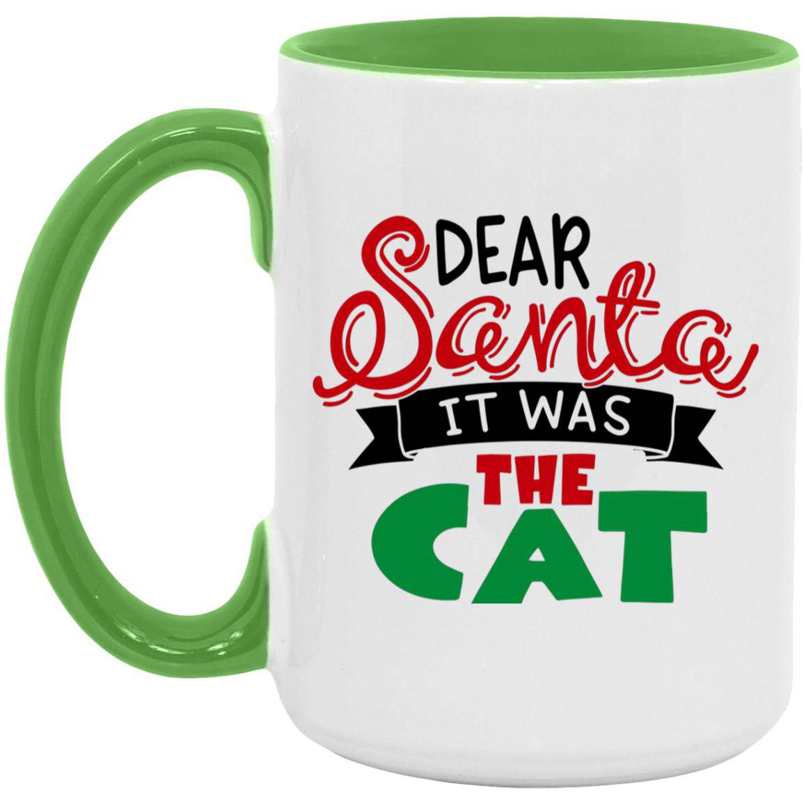 Dear Santa Christmas Mug 15oz. Accent Mug - Expressive DeZien