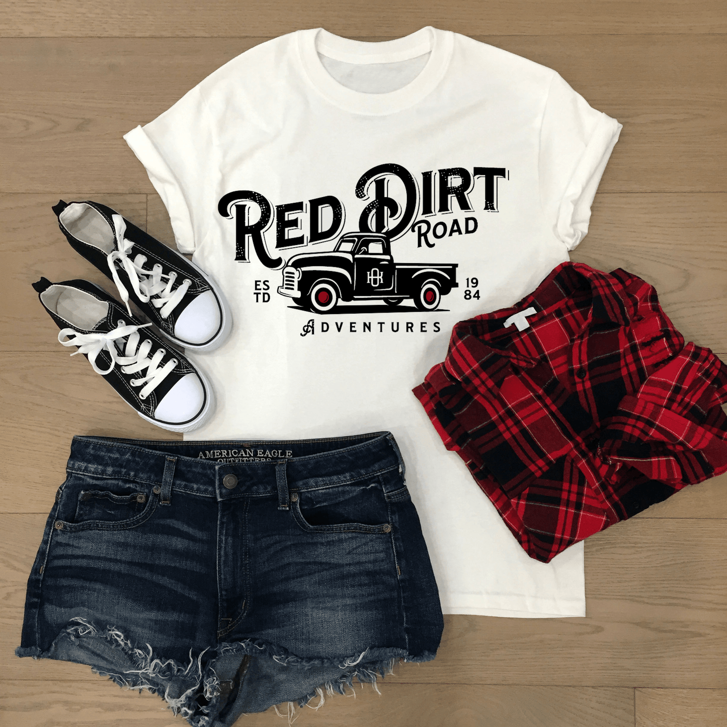Red Dirt Road Adventures Men's Premium Short Sleeve Tee - Expressive DeZien