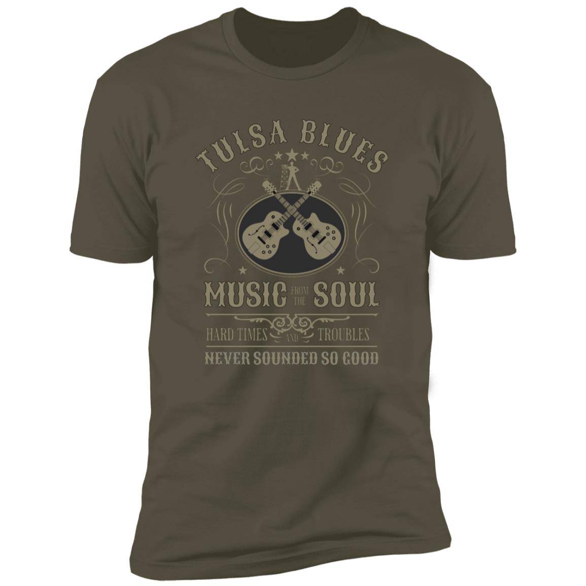Tulsa Blues Music from the Soul Premium Next Level Short Sleeve T-Shirt - Expressive DeZien