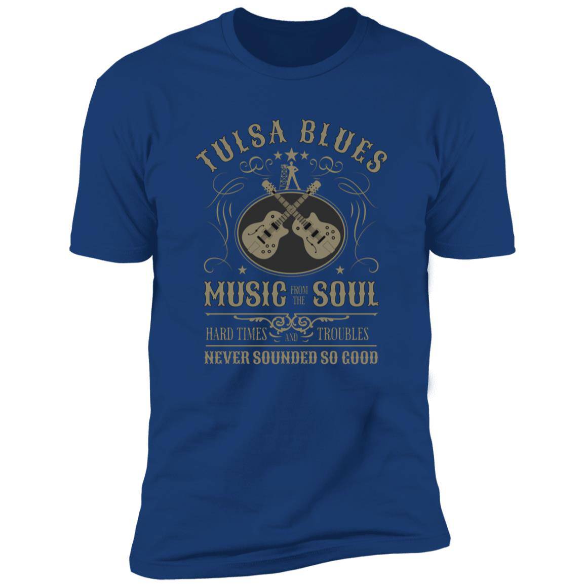 Tulsa Blues Music from the Soul Premium Next Level Short Sleeve T-Shirt - Expressive DeZien