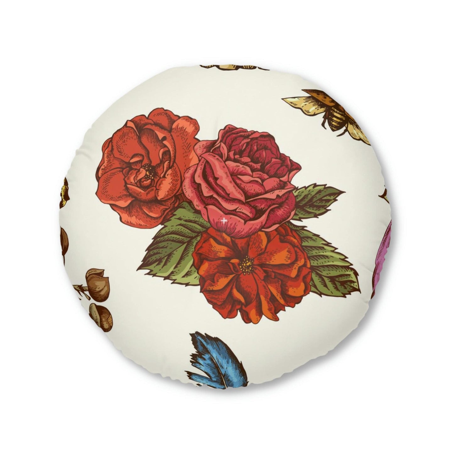 Cozy Round Tufted Floor Pillow - Expressive DeZien