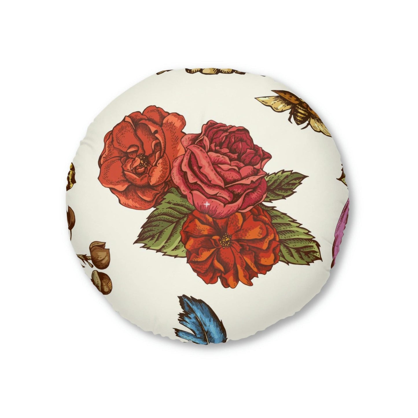 Cozy Round Tufted Floor Pillow - Expressive DeZien