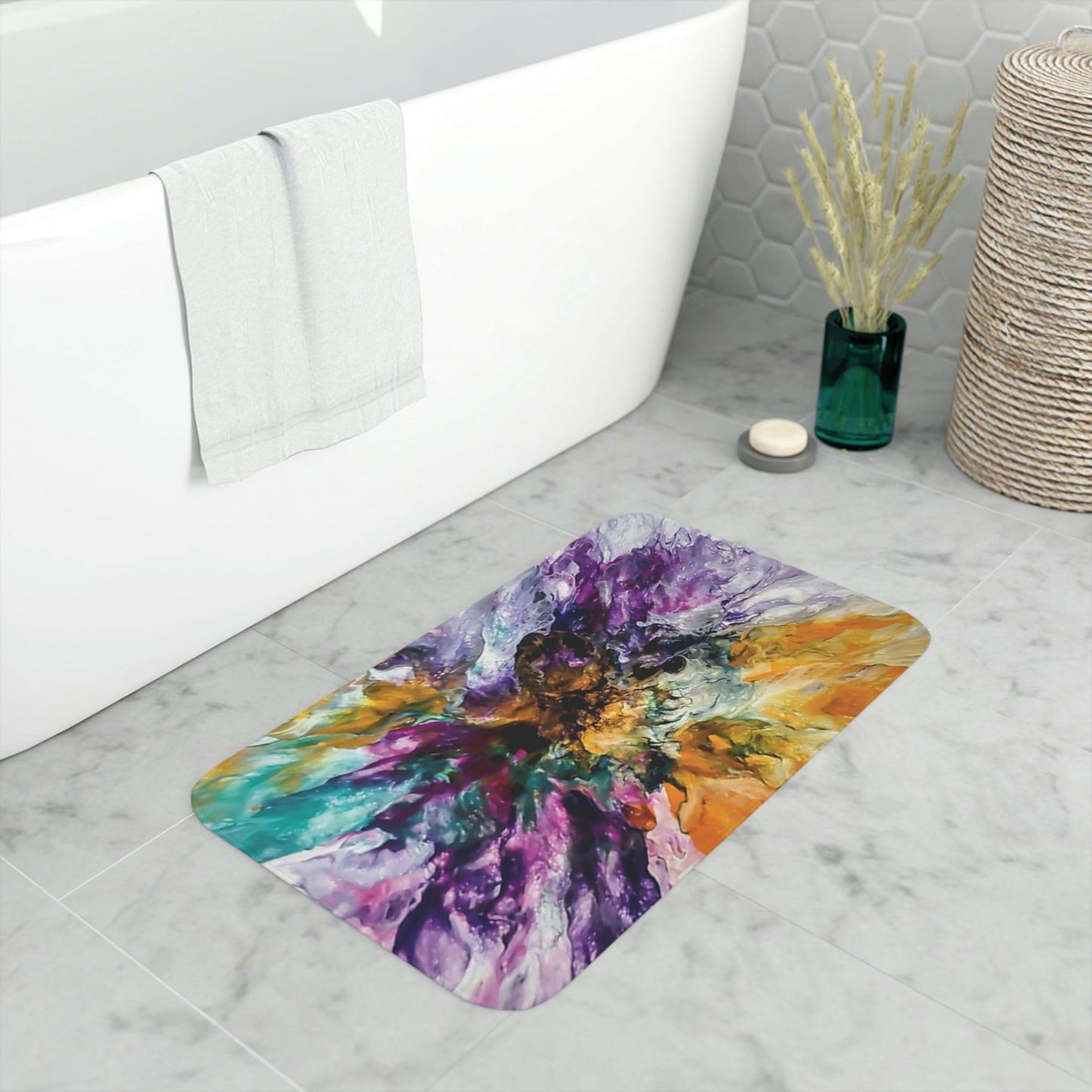 Emotions Memory Foam Bath Mat - Expressive DeZien