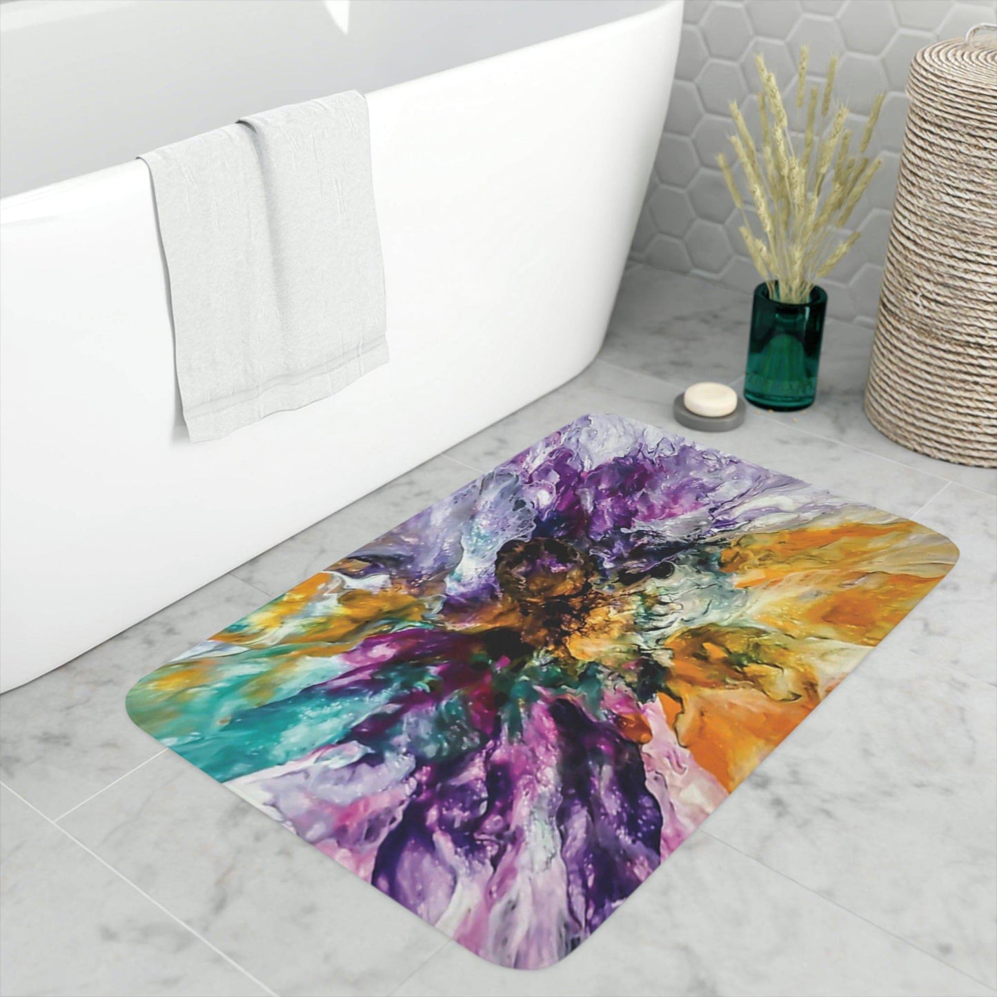 Emotions Memory Foam Bath Mat - Expressive DeZien
