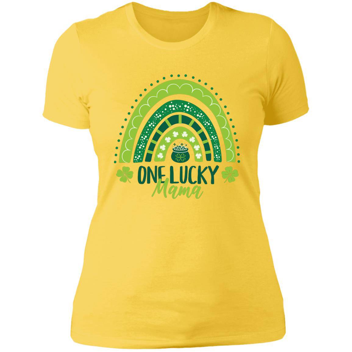 One Lucky Moma Next Level Ladies' Boyfriend T-Shirt - Expressive DeZien