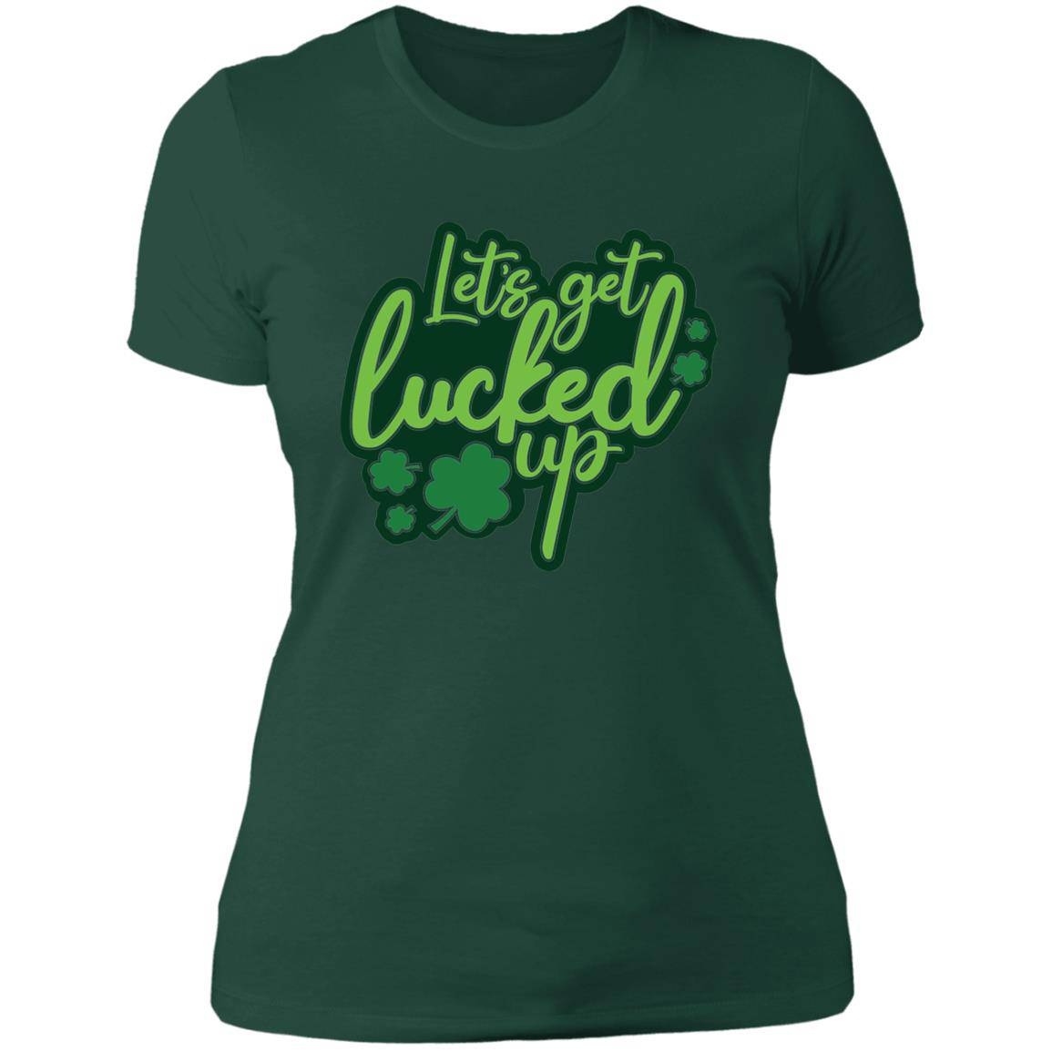 Let's Get Lucked Up - Next Level Ladies' Boyfriend T-Shirt - Expressive DeZien