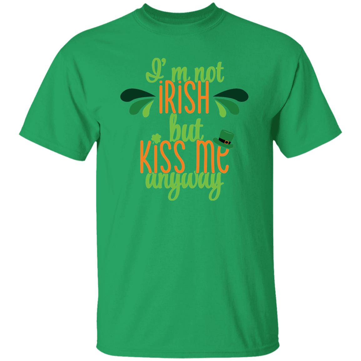 St. Patty Classic Unisex T-Shirt - "I'm Not Irish But Kiss Me Anyway" - Expressive DeZien