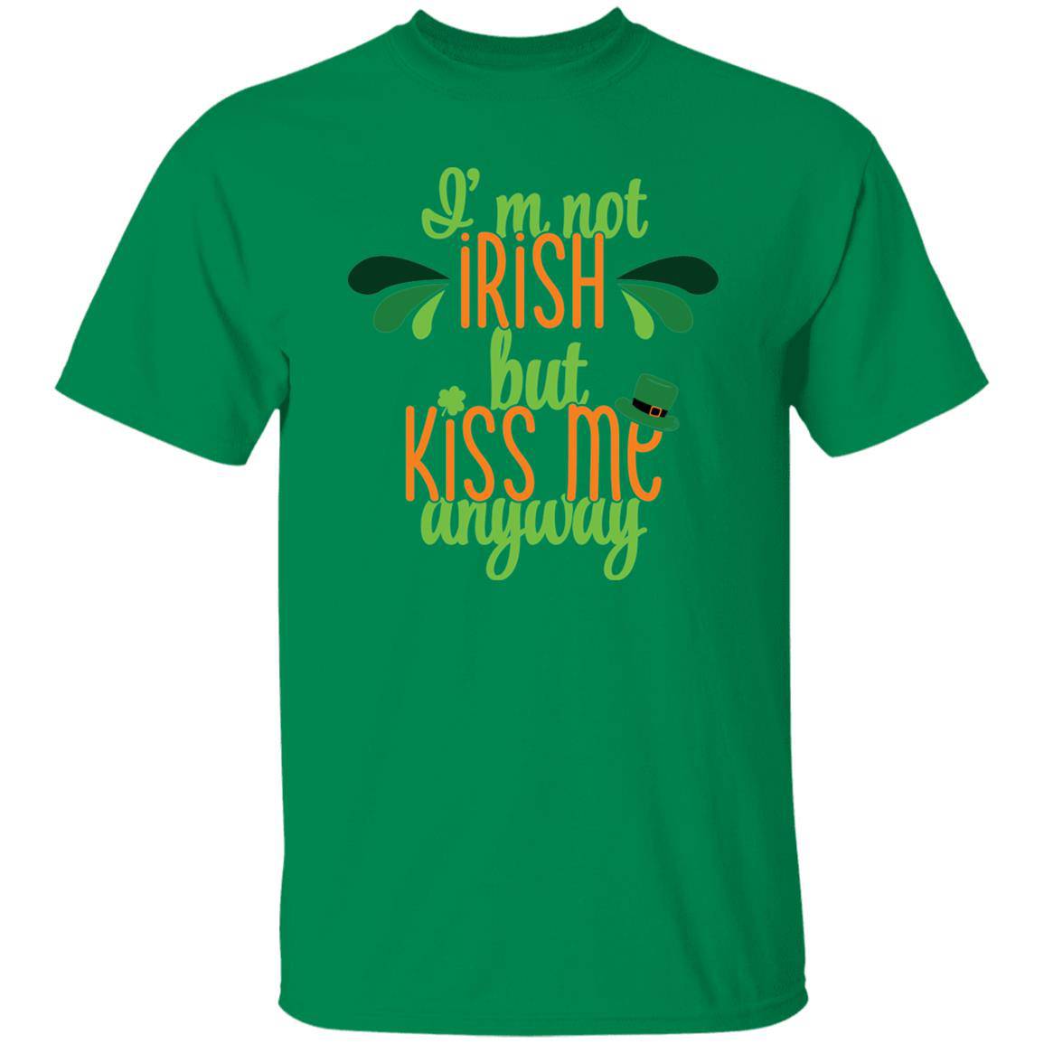 St. Patty Classic Unisex T-Shirt - "I'm Not Irish But Kiss Me Anyway" - Expressive DeZien