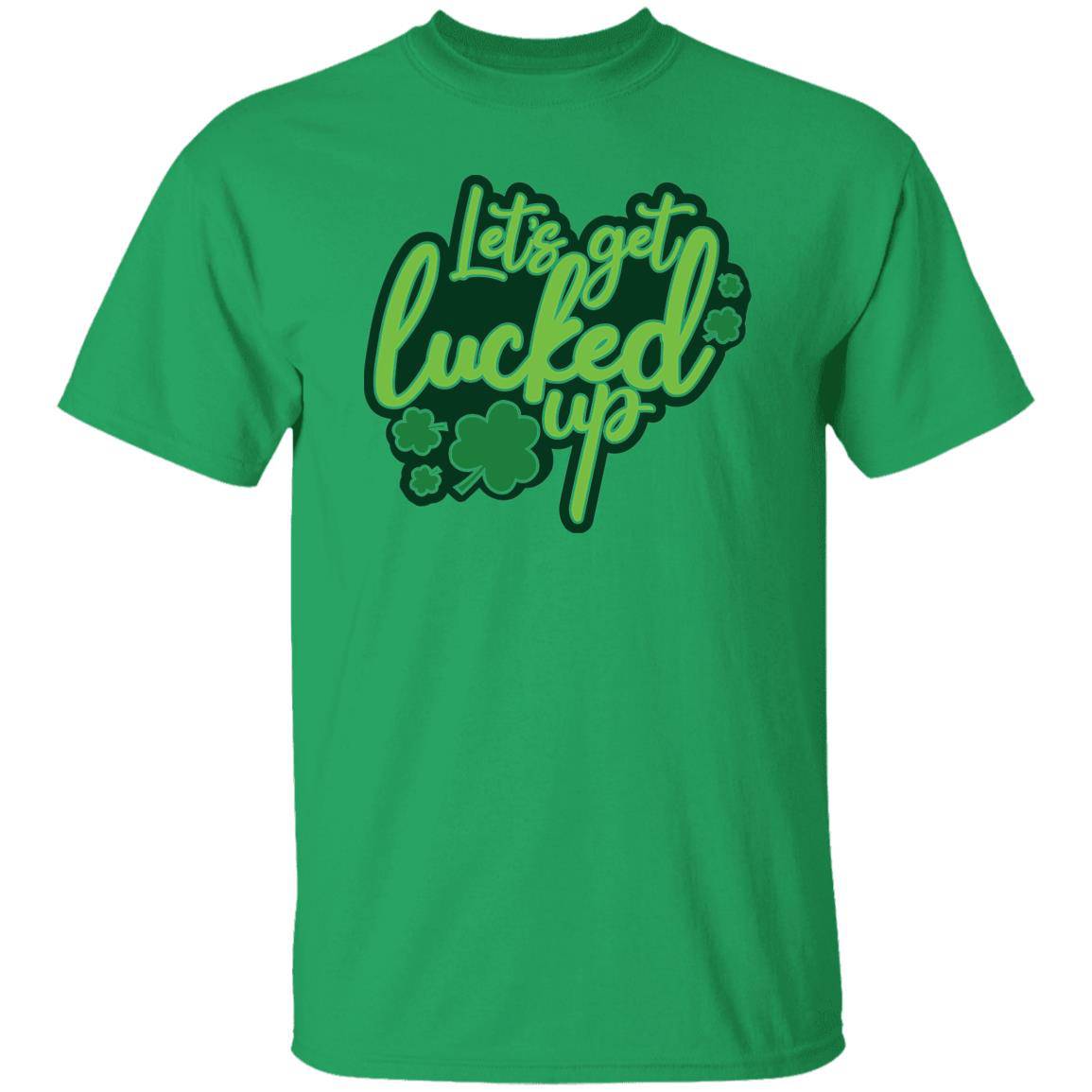 St Patty Classic Unisex T-Shirt - "Let's Get Lucked Up Tonight" - Expressive DeZien
