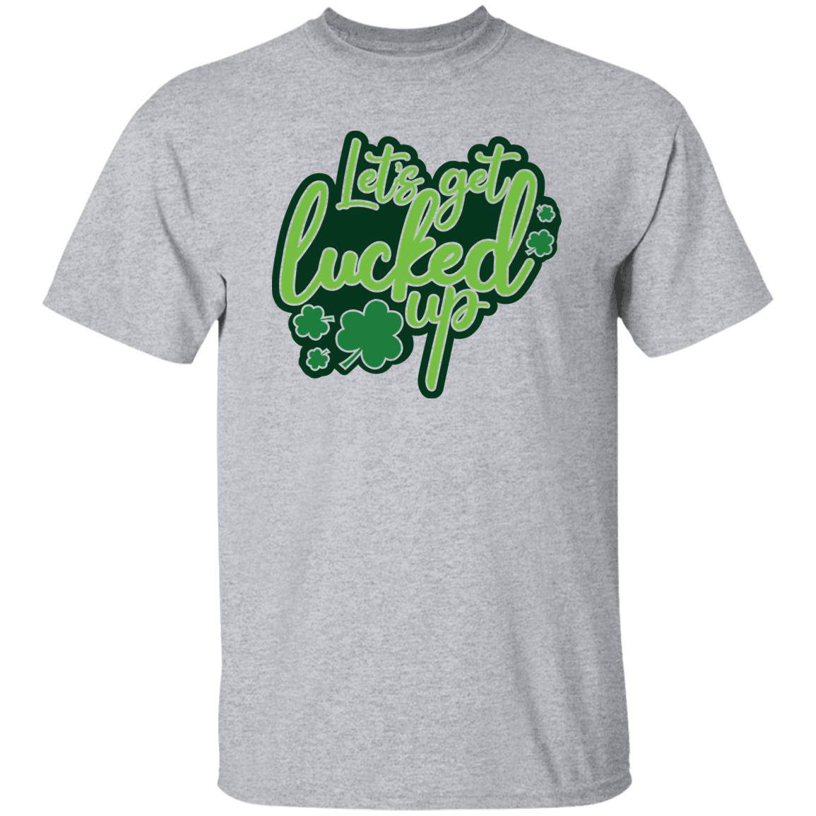 St Patty Classic Unisex T-Shirt - "Let's Get Lucked Up Tonight" - Expressive DeZien