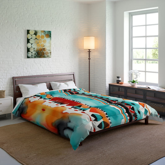 Colorful Tribal Pattern Comforter for Cozy Spaces