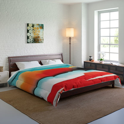 Fire Sky Over Water Comforter – Artist-Designed, Lightweight & Bold