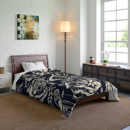 Vintage Tattoo Luxury Polyester Comforter - Soft, Lightweight & Elegant