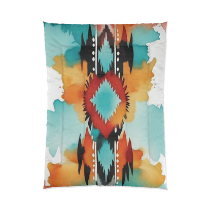 Vibrant Tribal Print Comforter - Boho Chic Bedding for Cozy Home Decor