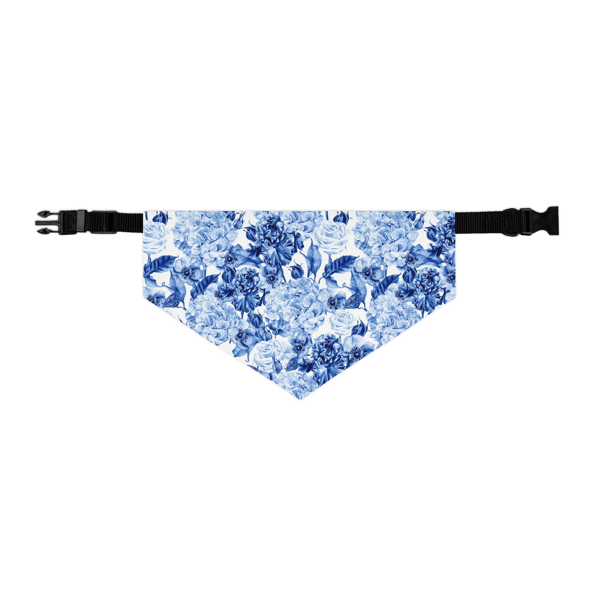 Pet Bandana Collar Cornflower Blue Flowers - Expressive DeZien 