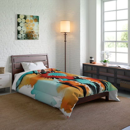 Vibrant Tribal Print Comforter - Boho Chic Bedding for Cozy Home Decor