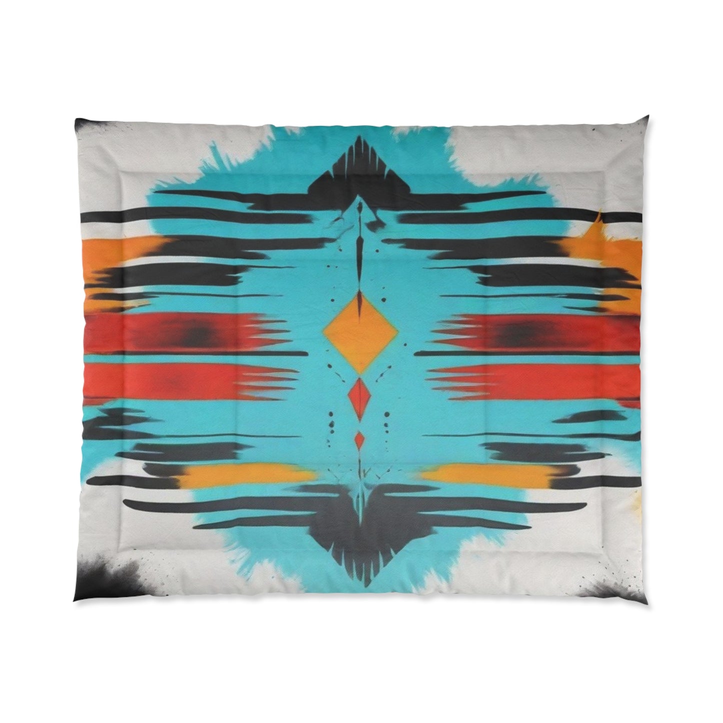 Vibrant Abstract Comforter - Colorful Bedspread for Cozy Bedrooms