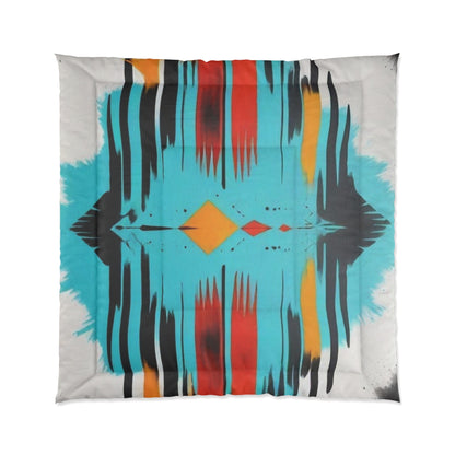 Vibrant Abstract Comforter - Colorful Bedspread for Cozy Bedrooms