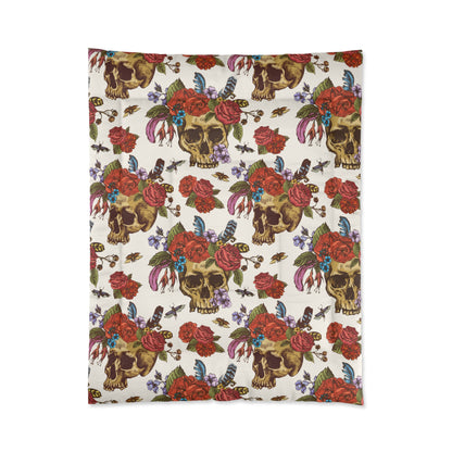 Rosie Skull Luxury Comforter – Soft, Lightweight, and Artist-Designed
