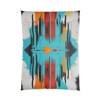 Vibrant Abstract Comforter - Colorful Bedspread for Cozy Bedrooms