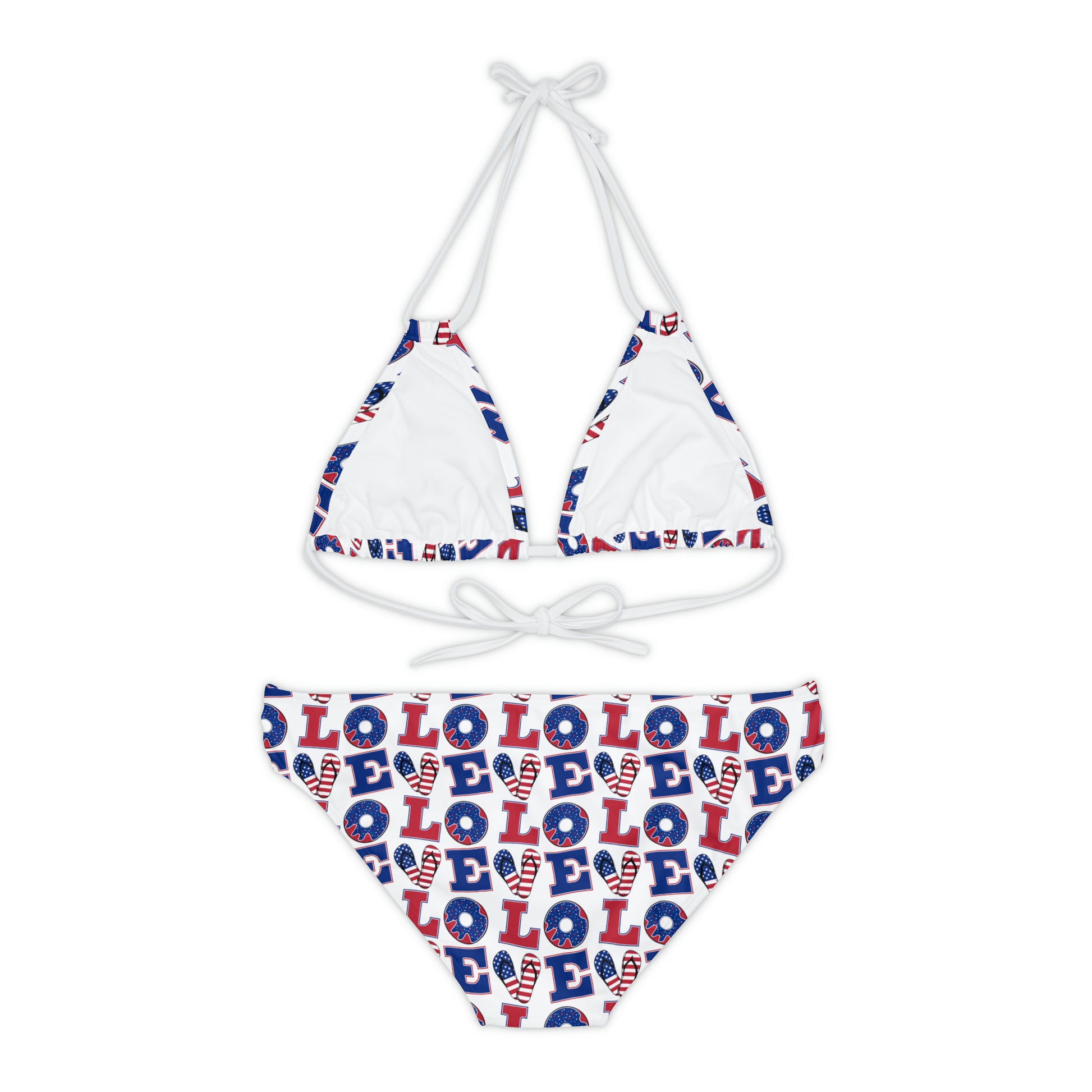 LOVE Strappy Bikini Set - Expressive DeZien 