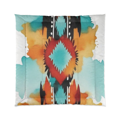 Vibrant Tribal Print Comforter - Boho Chic Bedding for Cozy Home Decor