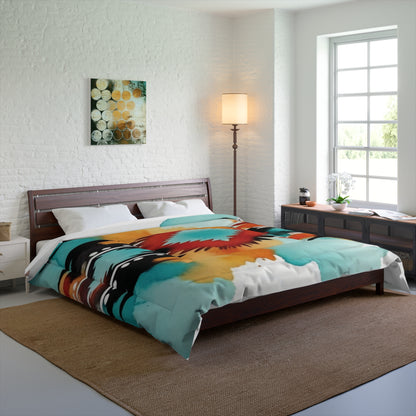 Vibrant Tribal Print Comforter - Boho Chic Bedding for Cozy Home Decor