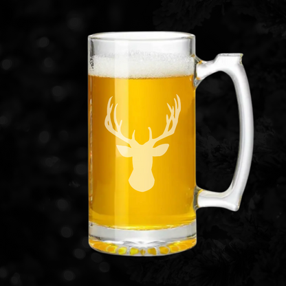 Deer Mount Head - 26.5oz Tavern Beer Mug - Expressive DeZien 