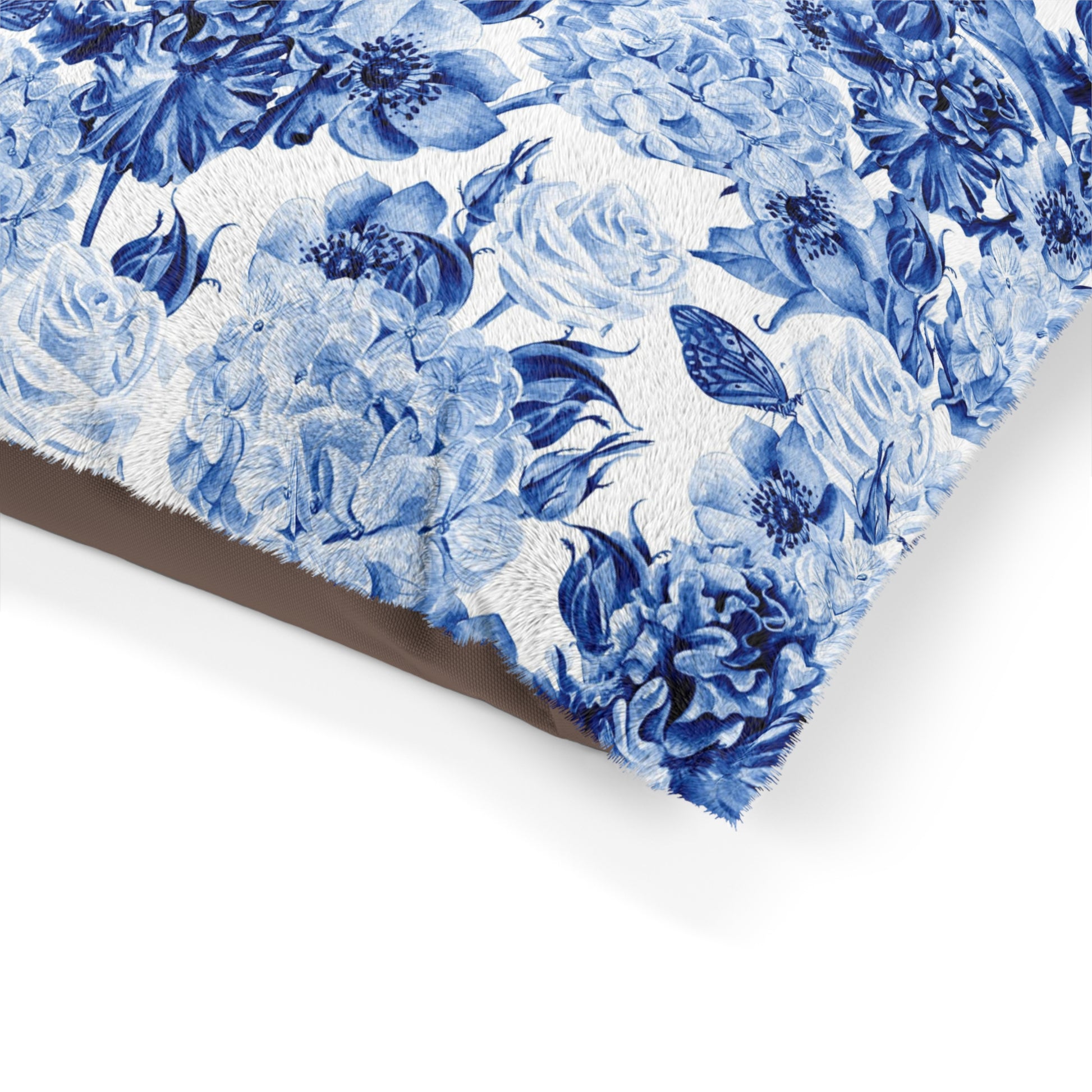 Pet Bed Cornflower Blue Flowers - Expressive DeZien 