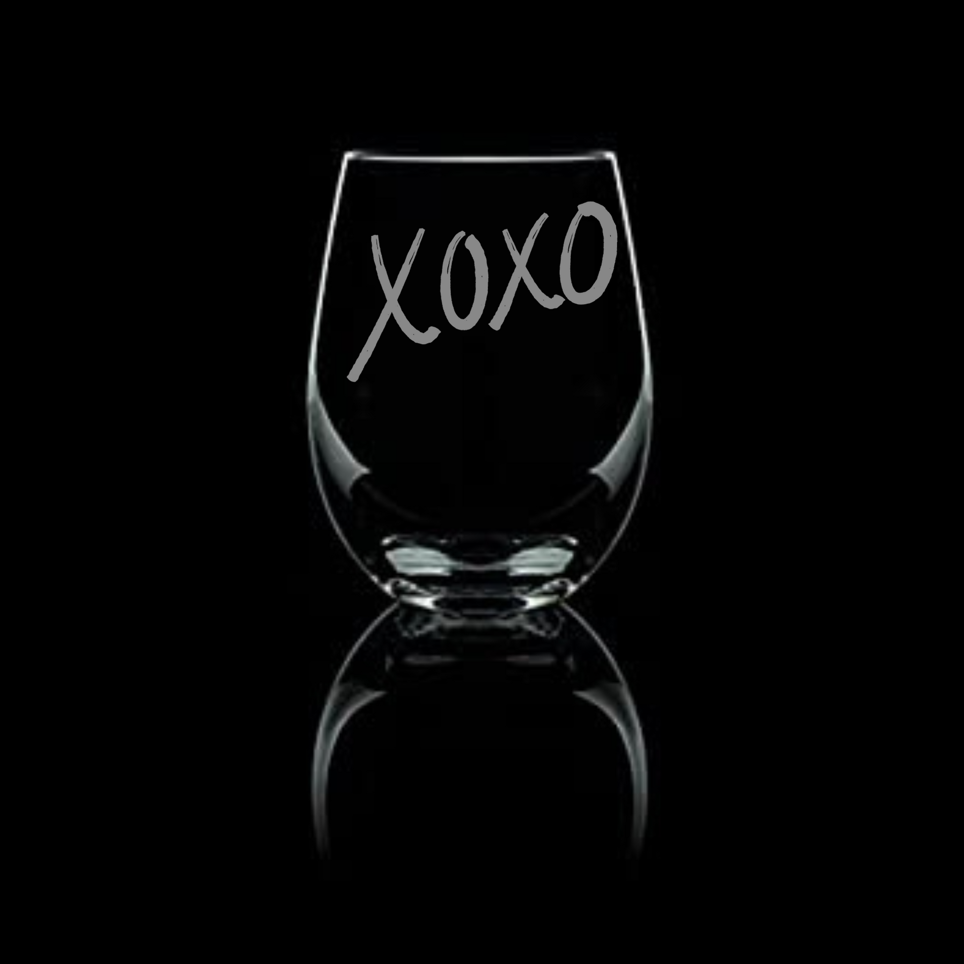 XOXO Wine Glass 20.5oz | Romantic Gift for Valentine's Day - Expressive DeZien 