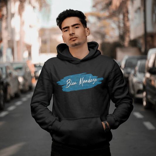 Bleu Mondaze Podcast Hoodie | Heavyweight Blues Music Pullover Sweatshirt