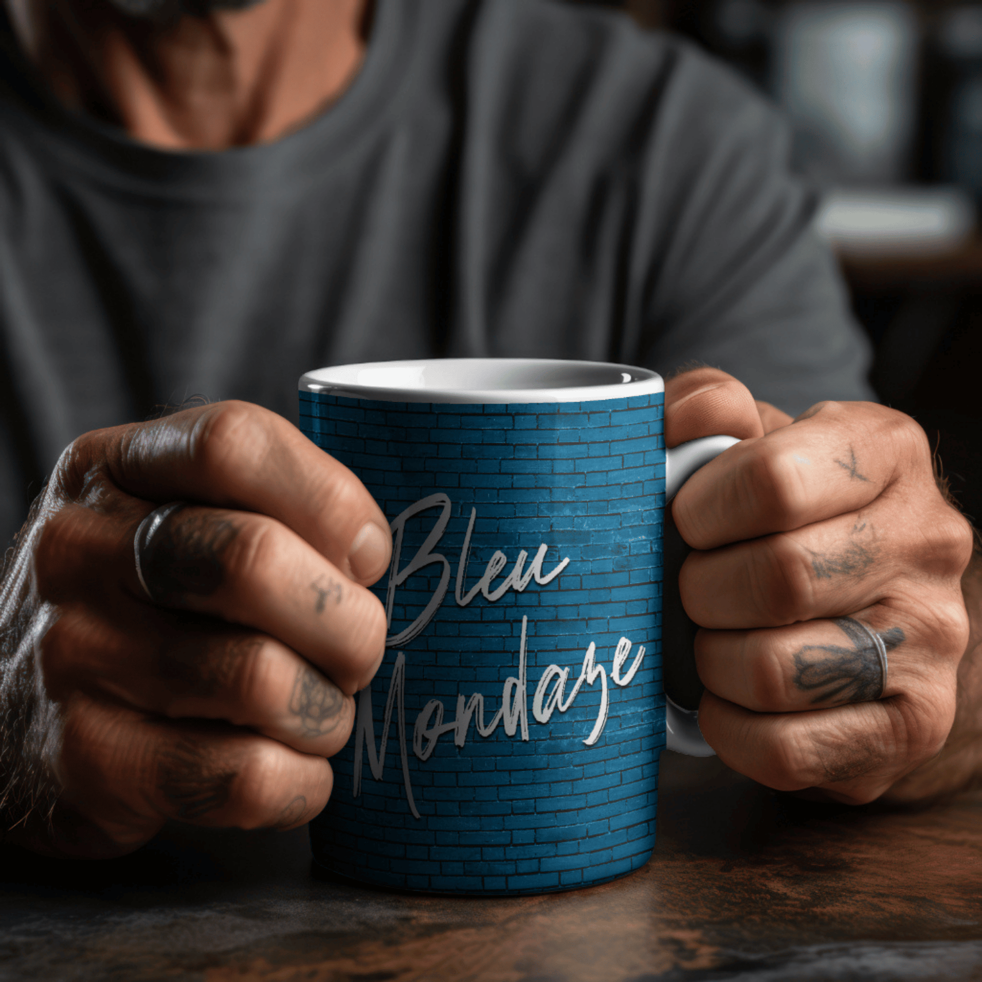 Bleu Mondaze Podcast 15oz Full Wrap Sublimation Coffee Mug