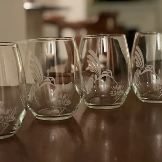 Customer Photo Single Hummingbird Etched