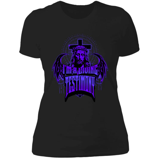 I'm a Living Testimony T-Shirt Purple - Expressive DeZien 