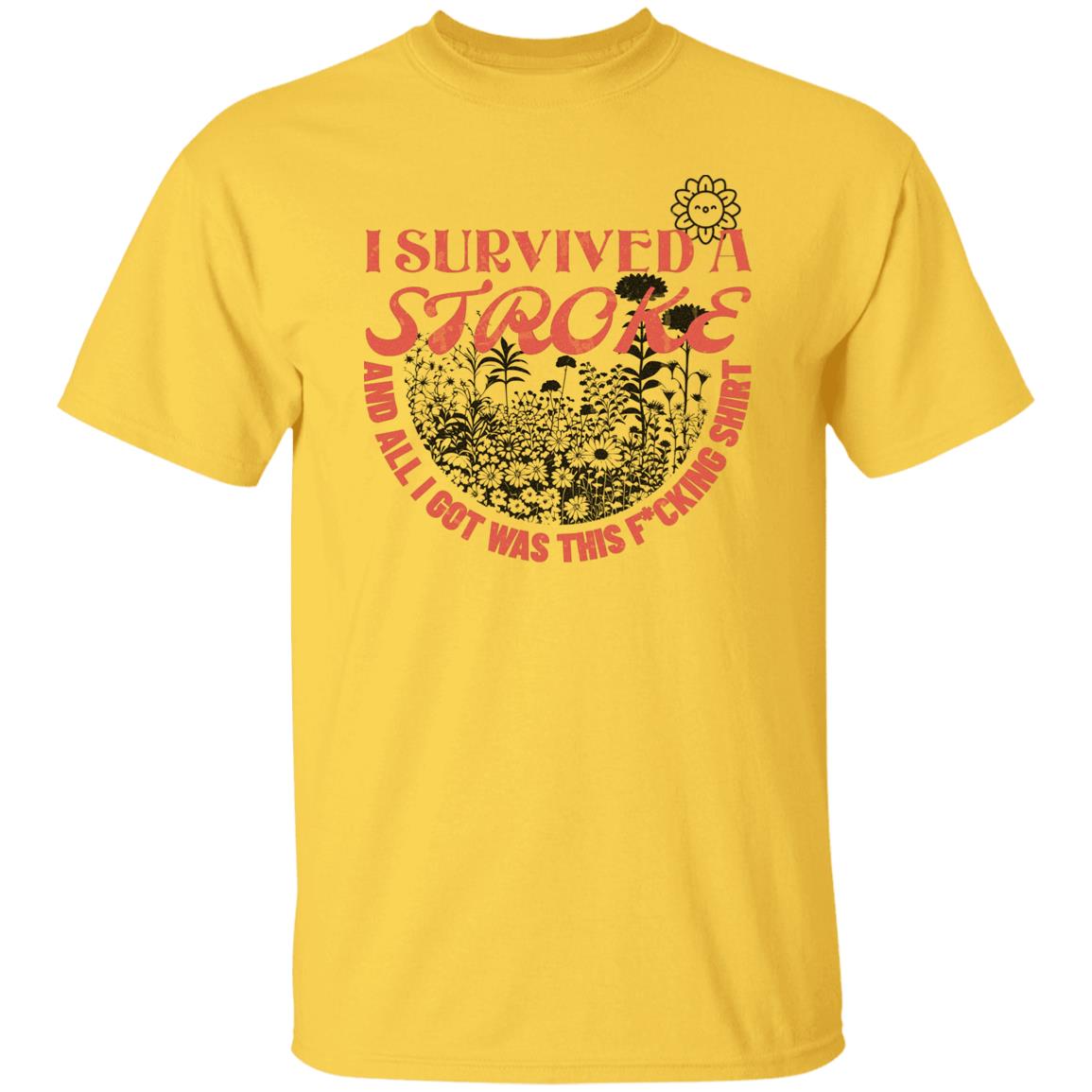 I Survived a stroke T-Shirt - Expressive DeZien 