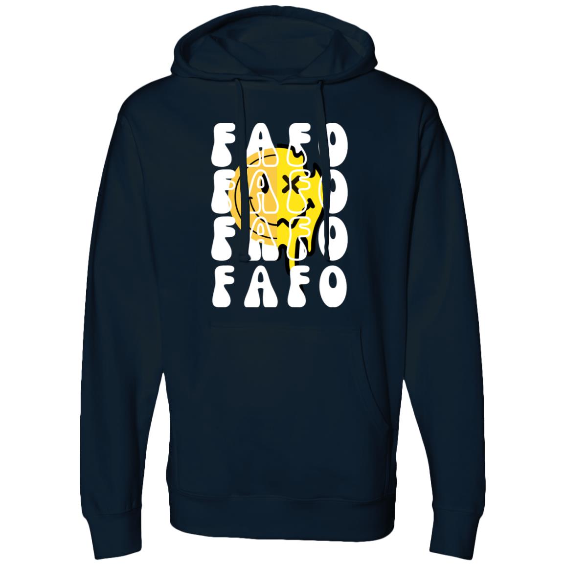 FAFO Retro Smile Midweight Hooded Sweatshirt - Expressive DeZien 
