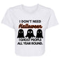 I Ghost People Ladies' Flowy Cropped Tee - Expressive DeZien 