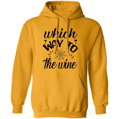 Which Way to the Wine Pullover Hoodie - Expressive DeZien 