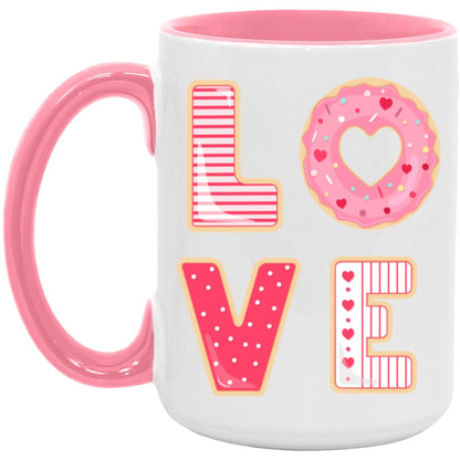 Donut LOVE 15oz Accent Mug - Expressive DeZien 