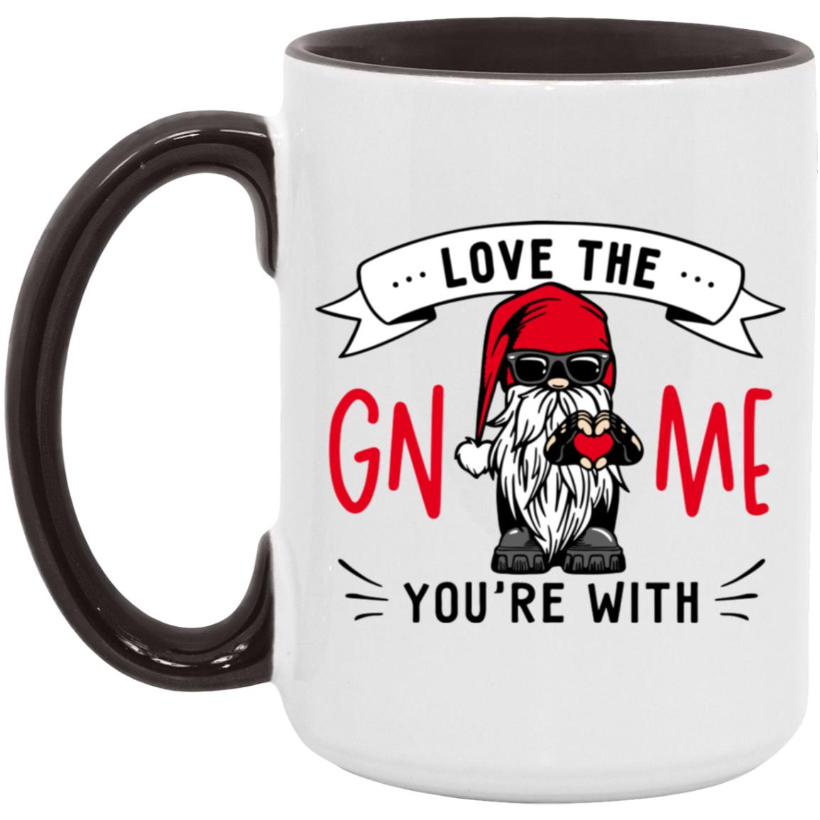 Love the Gnome You're with 15oz Accent Mug - Expressive DeZien 