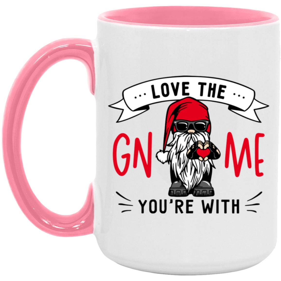 Love the Gnome You're with 15oz Accent Mug - Expressive DeZien 