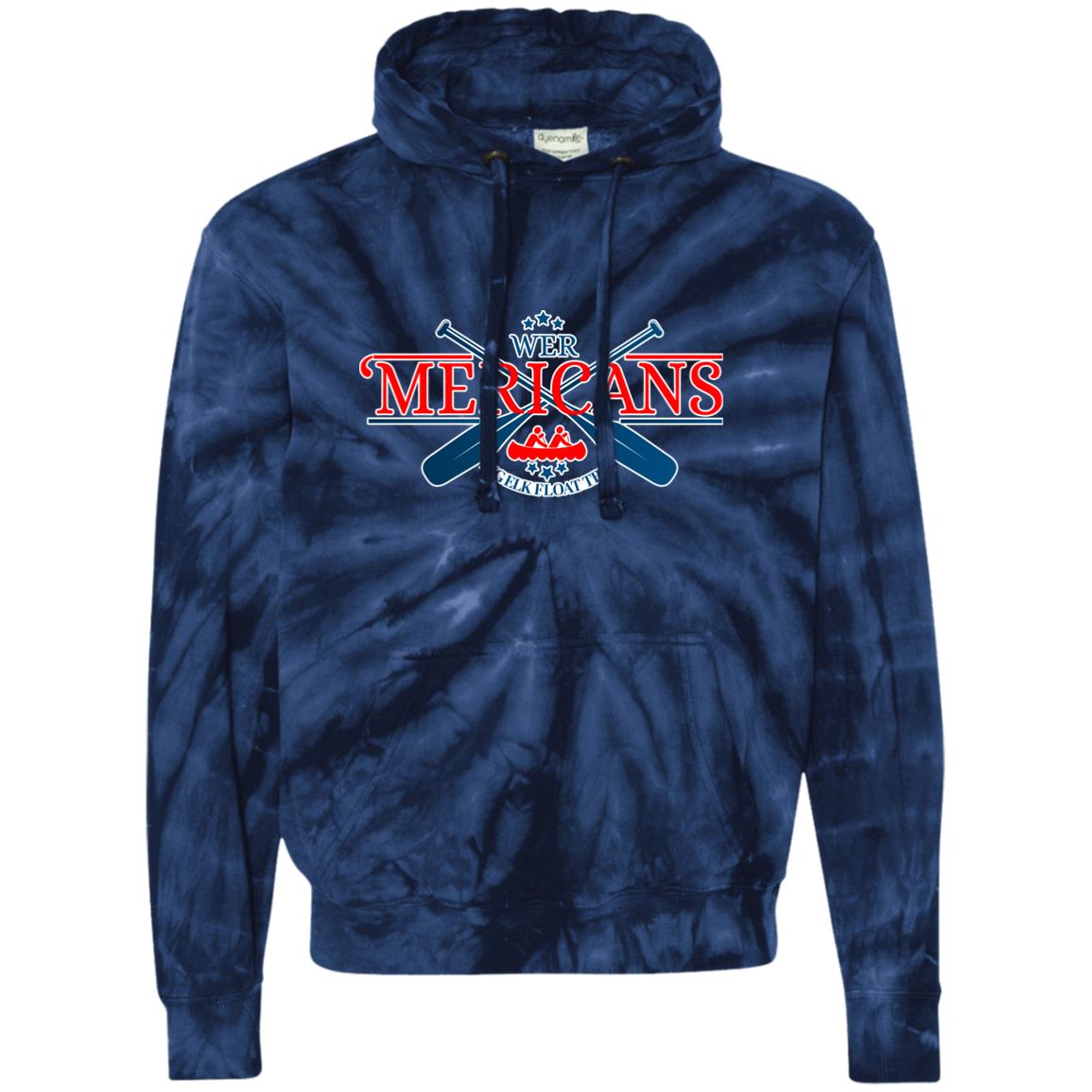 LIMITED EDITION 'Merican Unisex Tie-Dyed Pullover Hoodie - Expressive DeZien 