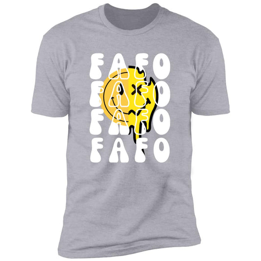 FAFO Retro Smile Premium Short Sleeve T-Shirt - Expressive DeZien 