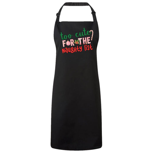 To Cute for the Naughty List Christmas Apron