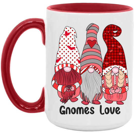 Gnomes Love 15oz Accent Mug - Expressive DeZien 