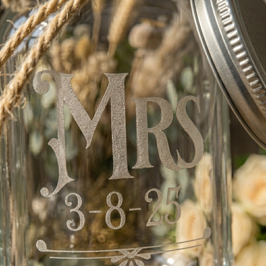 Rustic Wedding Toasting Glasses | Royal Font | Personalized Handmade | Deep Etched Glass | Expressive DeZien